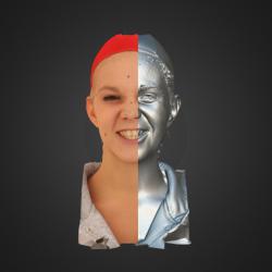 3D head scan of emotions and phonemes - Tereza